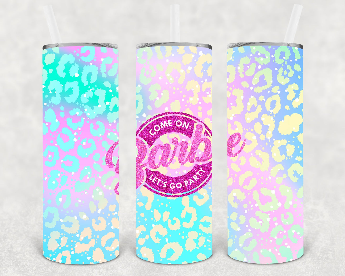 Come On Barbie Lets Go Party 20 Oz Skinny Tumbler
