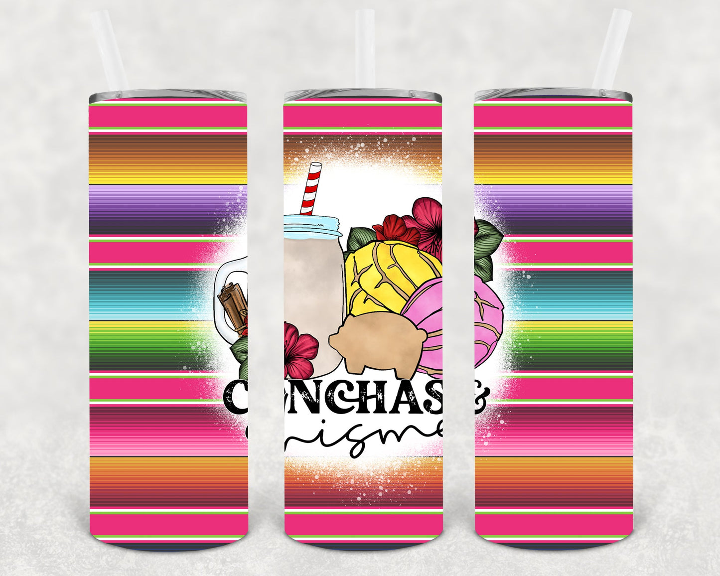 Conchas & Chisme 20 Oz Skinny Tumbler