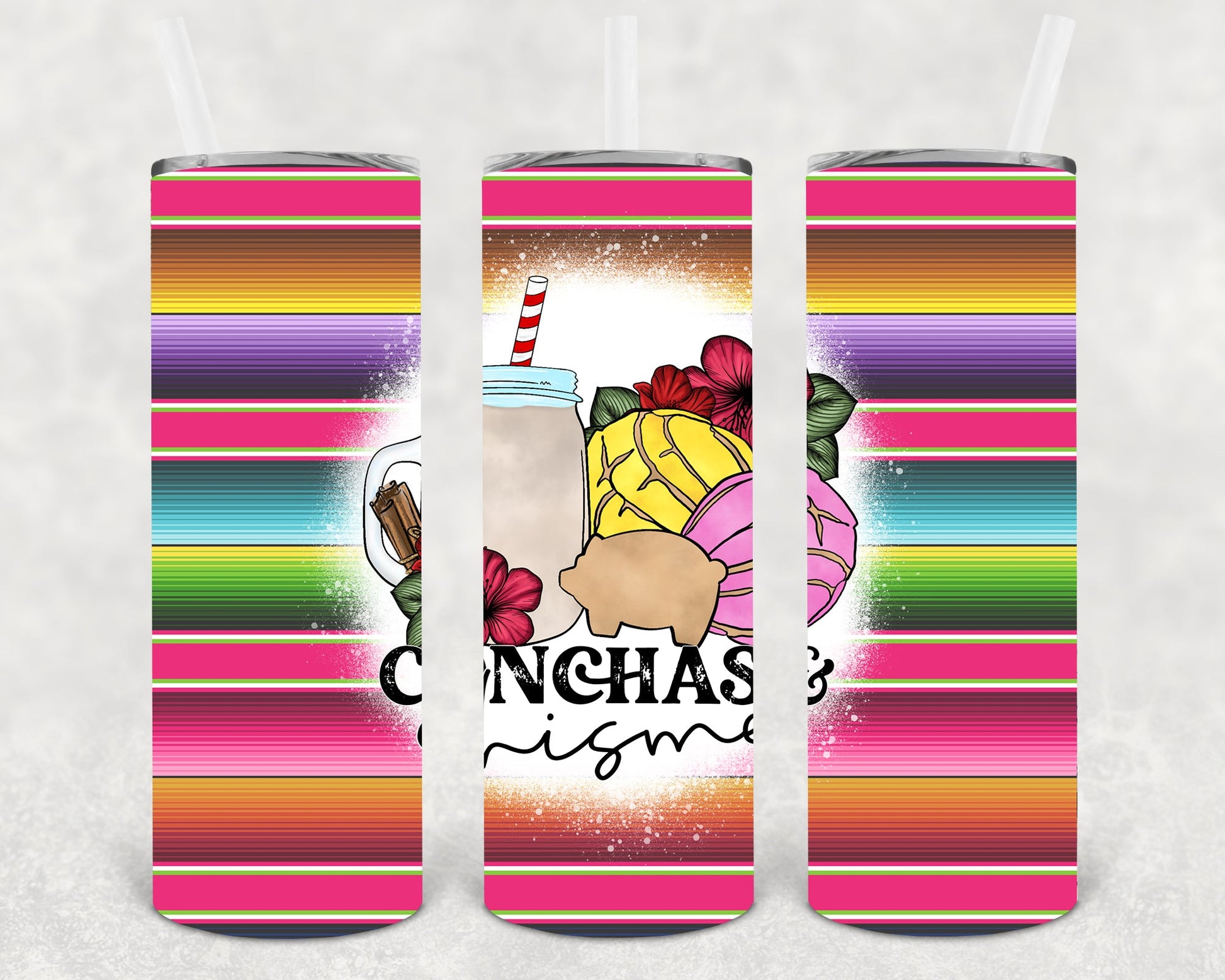 Conchas & Chisme 20 Oz Skinny Tumbler