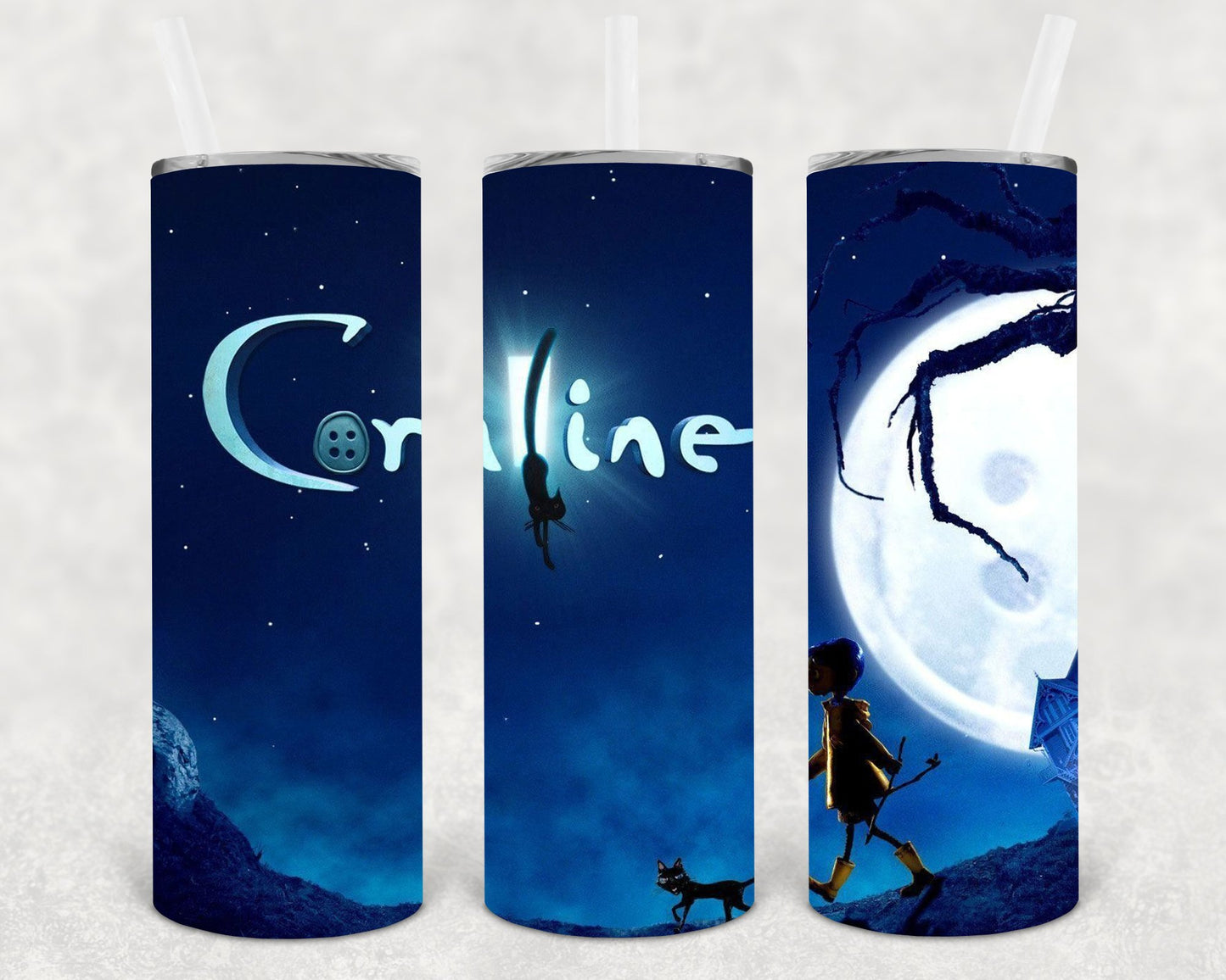 Coraline 20 Oz Skinny Tumbler