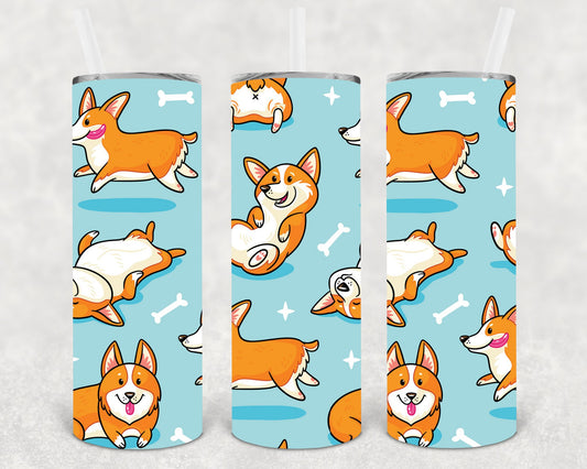 Corgi 20 Oz Skinny Tumbler