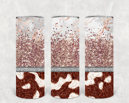 Cowhide 20 Oz Skinny Tumbler