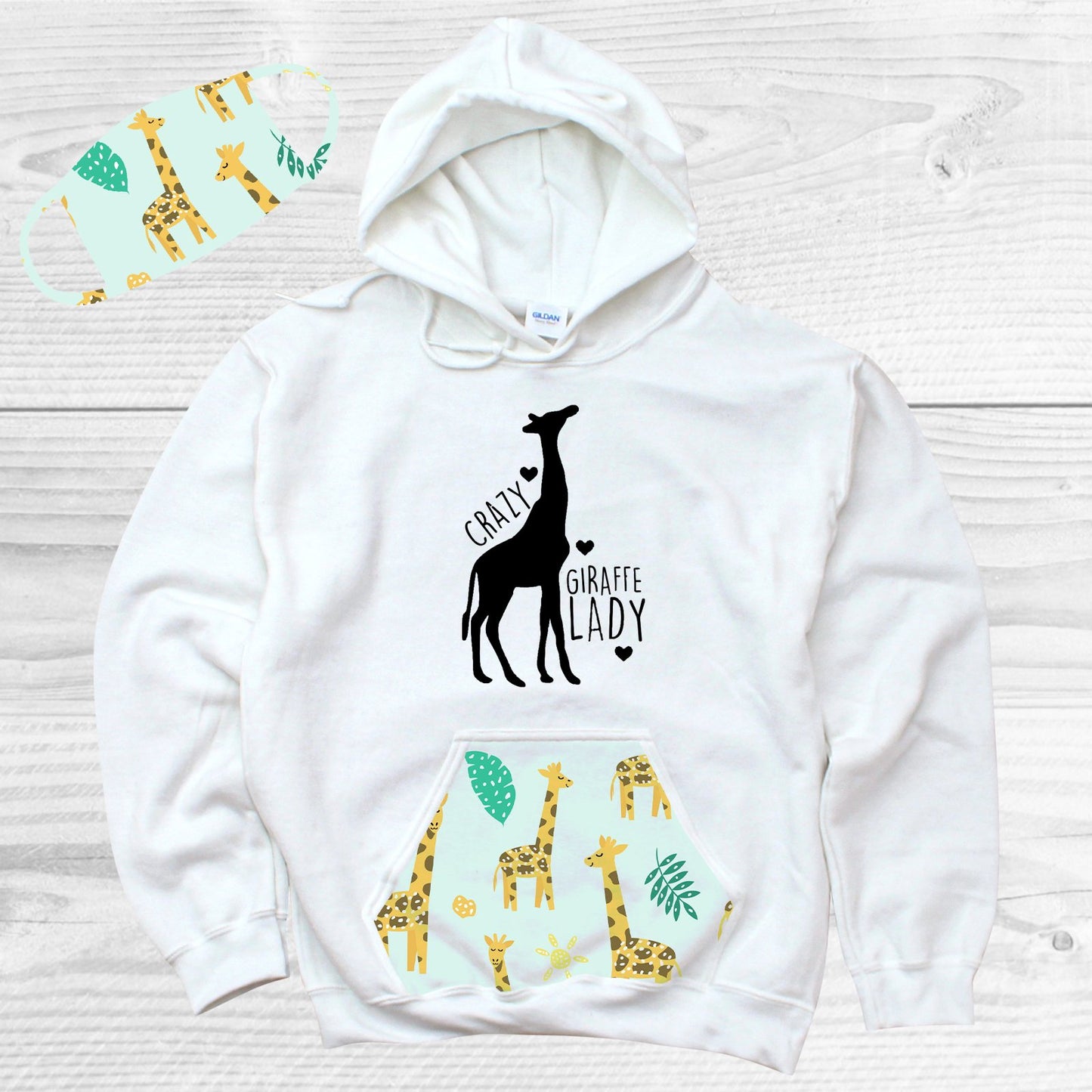 Giraffe Face Covering Graphic Tee