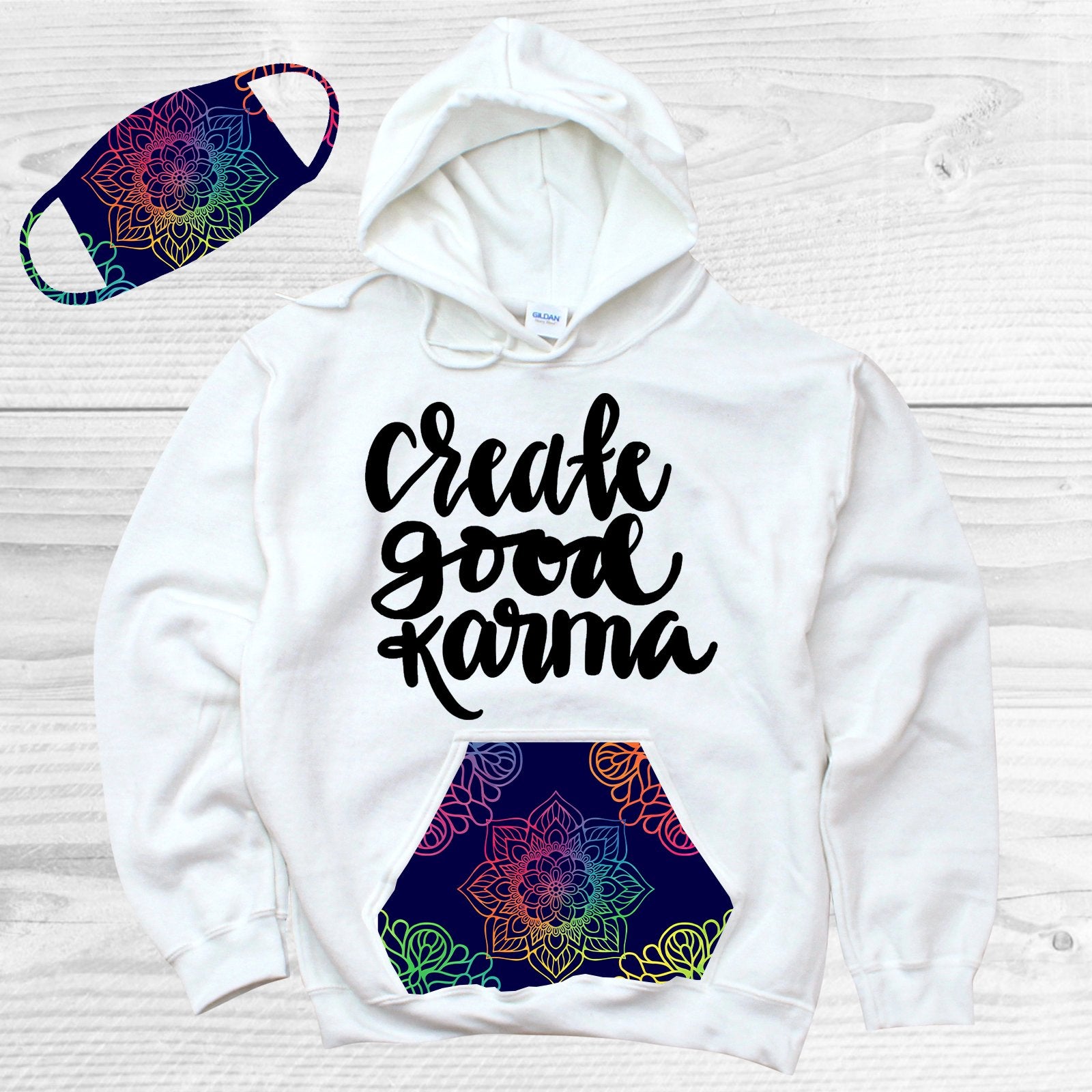 Mandala Face Covering Graphic Tee