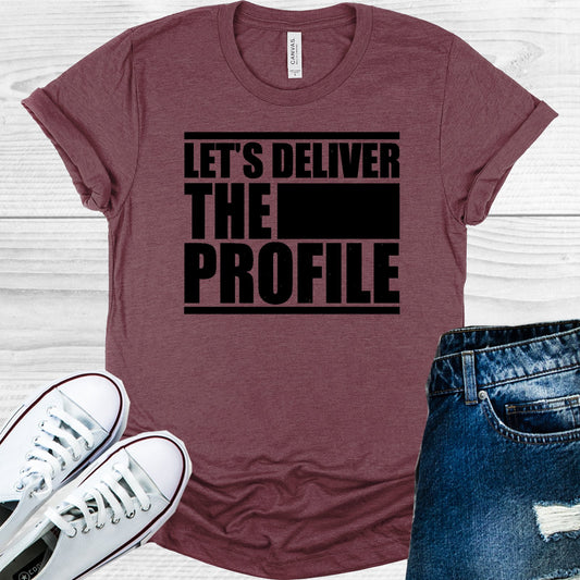 Criminal Minds Lets Deliver The Profile Graphic Tee Graphic Tee