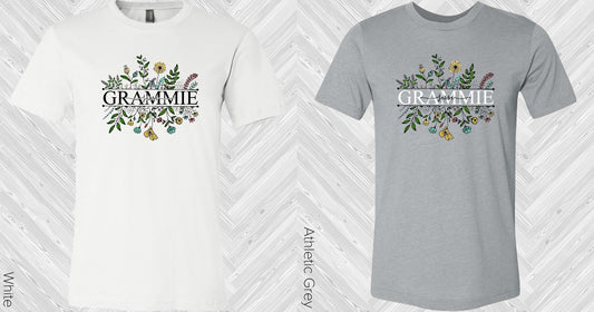 Customized Floral Name With Kids Graphic Tee Graphic Tee