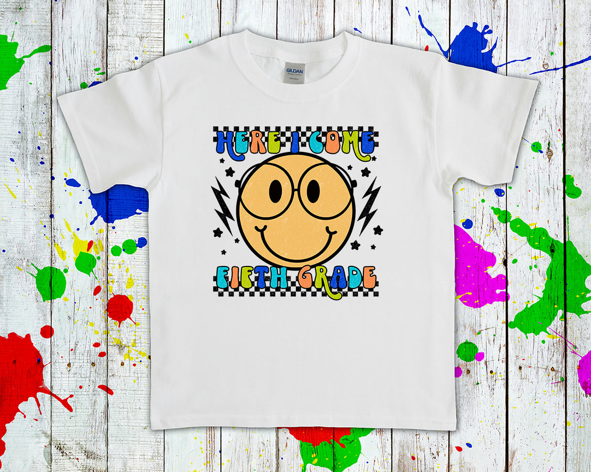 Customized Here I Come Grade Graphic Tee