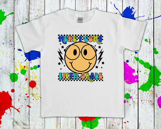 Customized Here I Come Grade Graphic Tee