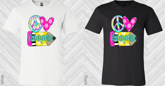 Customized Peace Love Grade Graphic Tee Graphic Tee