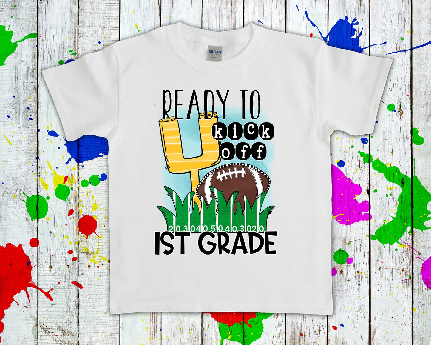 Customized Ready To Kick Off Grade Graphic Tee Graphic Tee