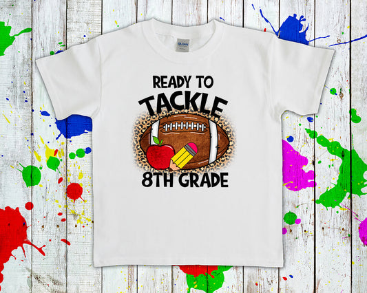 Customized Ready To Tackle Grade Graphic Tee