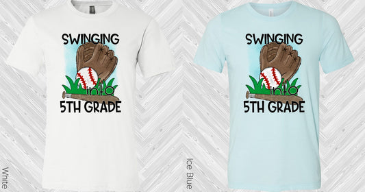 Customized Swinging Into Grade Baseball Graphic Tee Graphic Tee