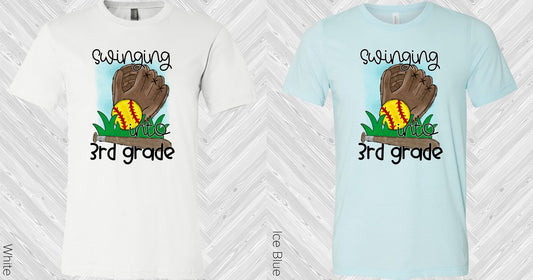 Customized Swinging Into Grade Softball Graphic Tee Graphic Tee