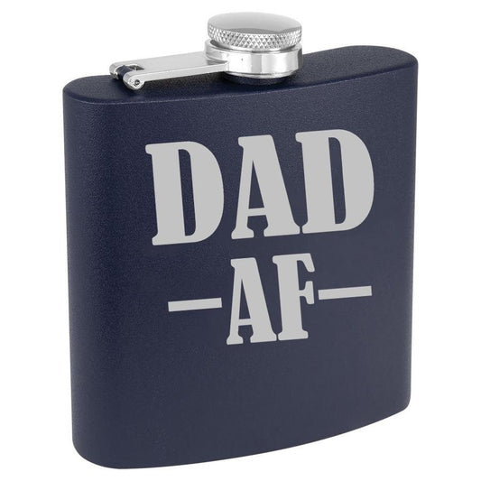 Dad Af 6 Oz Engraved Flask Polar Camel