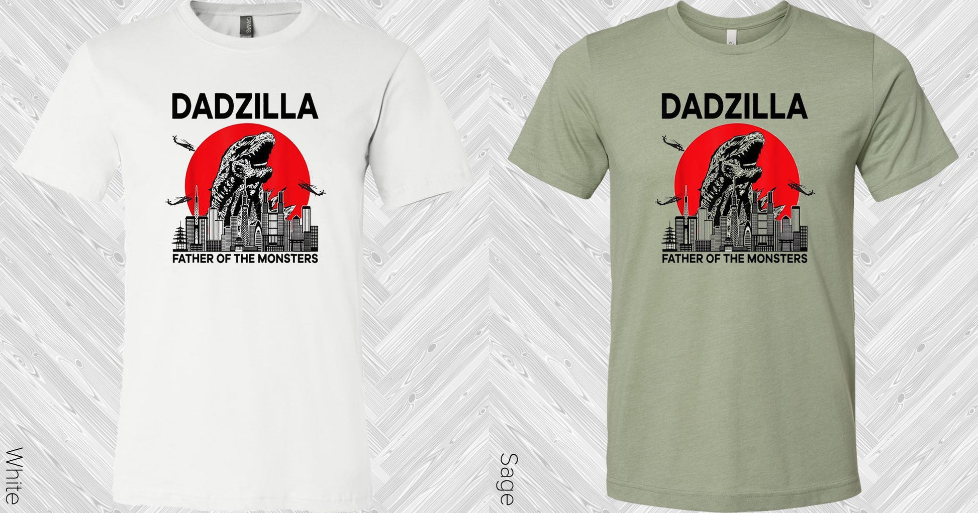 Dadzilla Father Of The Monsters Graphic Tee Graphic Tee