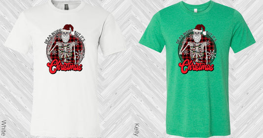 Dead Inside But Its Christmas Graphic Tee Graphic Tee