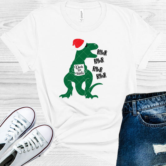 Deck The Halls Dino Graphic Tee Graphic Tee