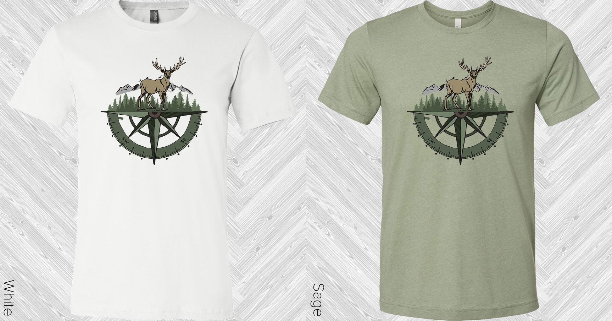 Deer Compass Graphic Tee Graphic Tee