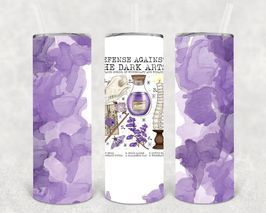 Defense Against The Dark Arts 20 Oz Skinny Tumbler
