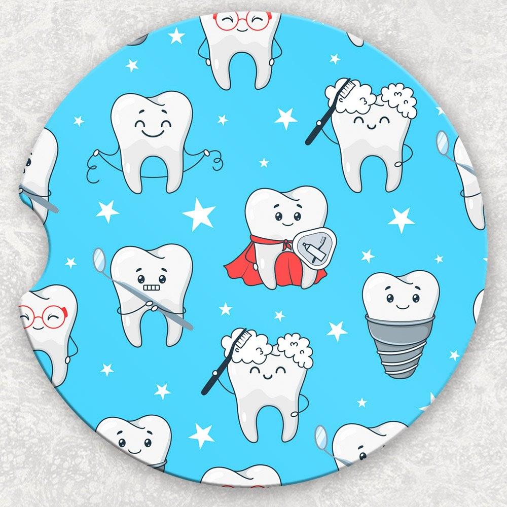 Car Coaster Set - Dental Teeth