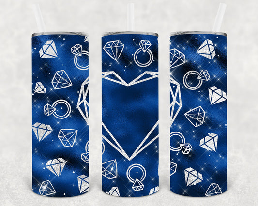 Diamonds 20 Oz Skinny Tumbler