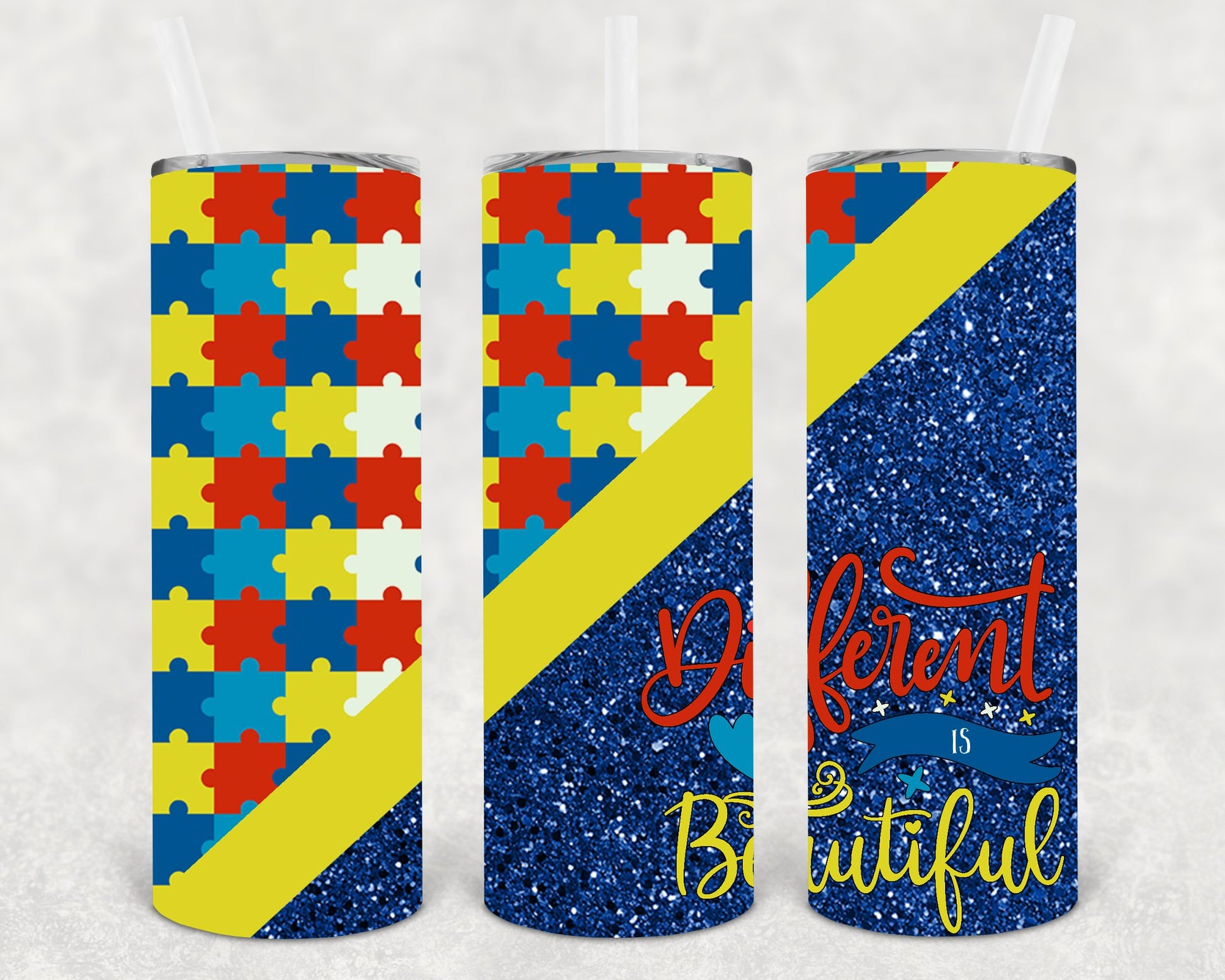 Different Is Beautiful 20 Oz Skinny Tumbler