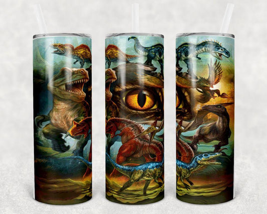 Dinosaur (Carnivore) 20 Oz Skinny Tumbler