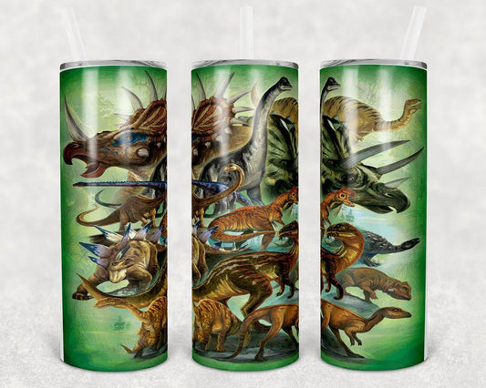 Dinosaur (Herbivore) 20 Oz Skinny Tumbler