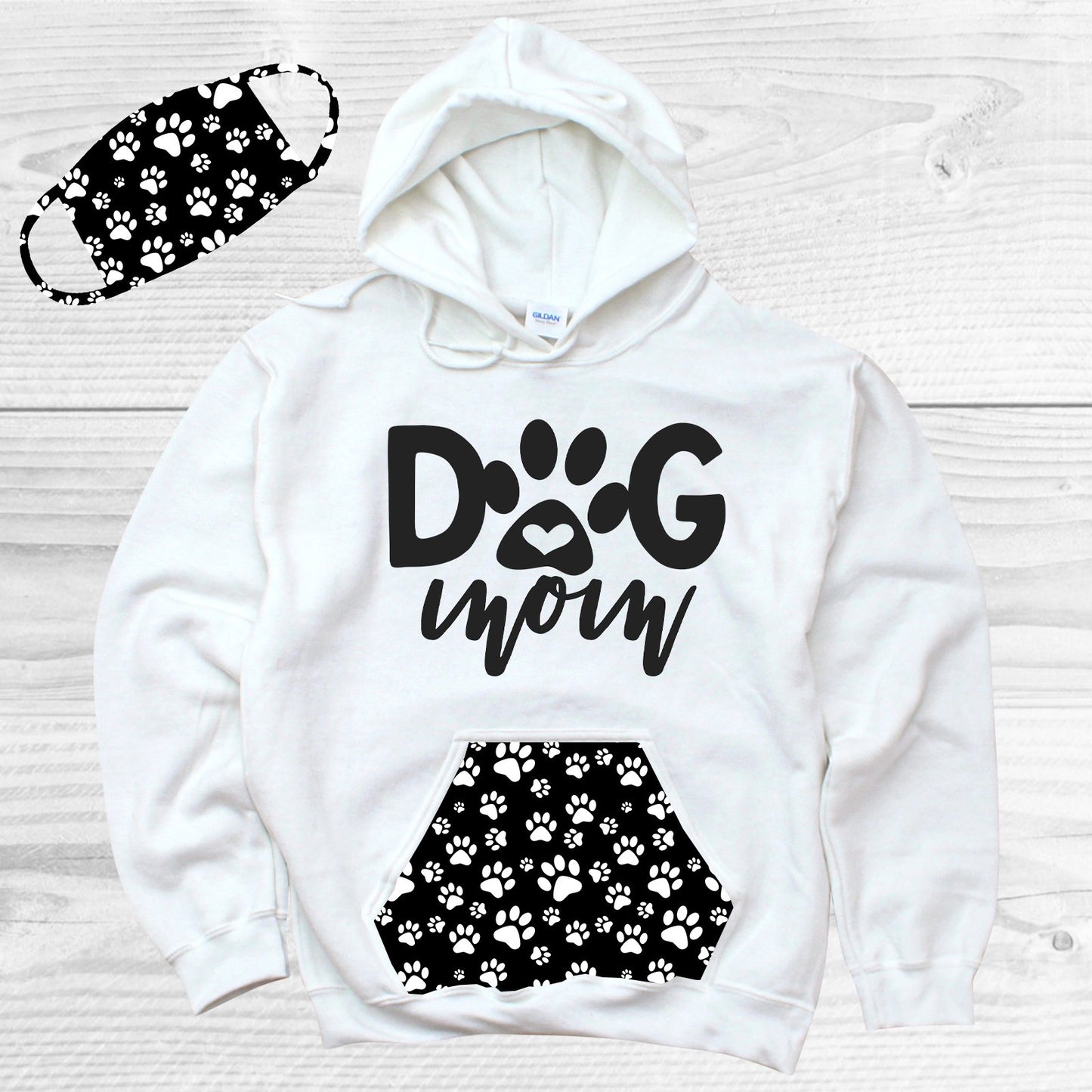 Paw Prints Face Covering Graphic Tee