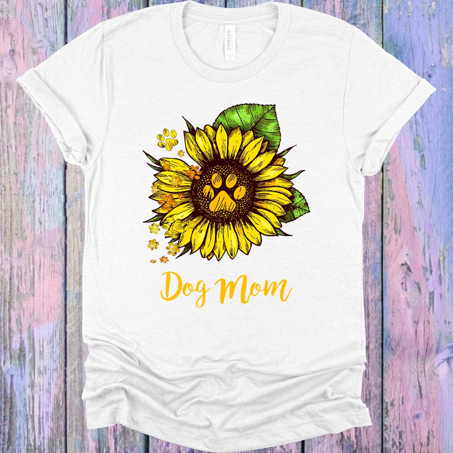 Dog Mom Sunflower Graphic Tee Graphic Tee