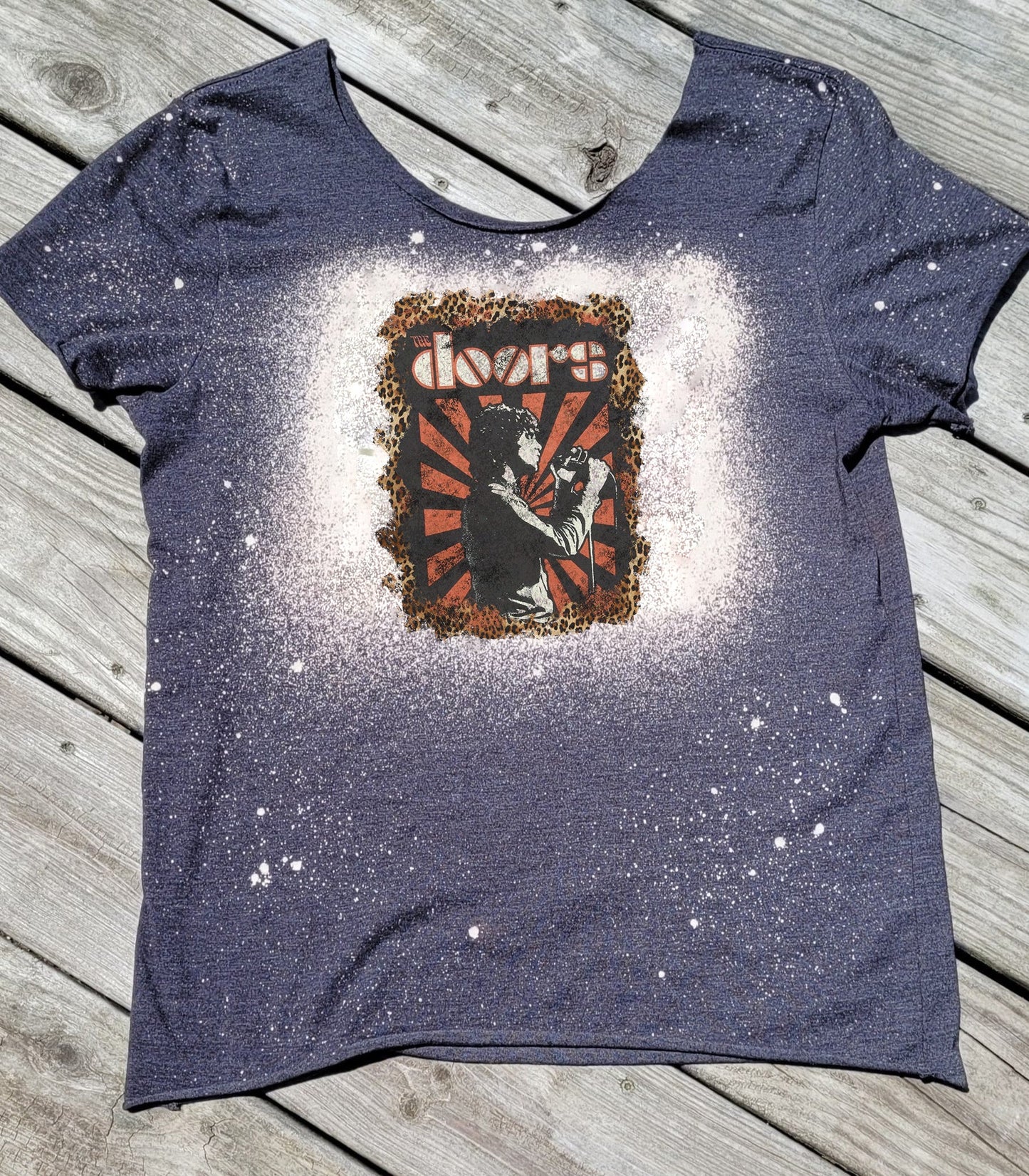 Doors Bleached Off-Shoulder Graphic Tee Graphic Tee
