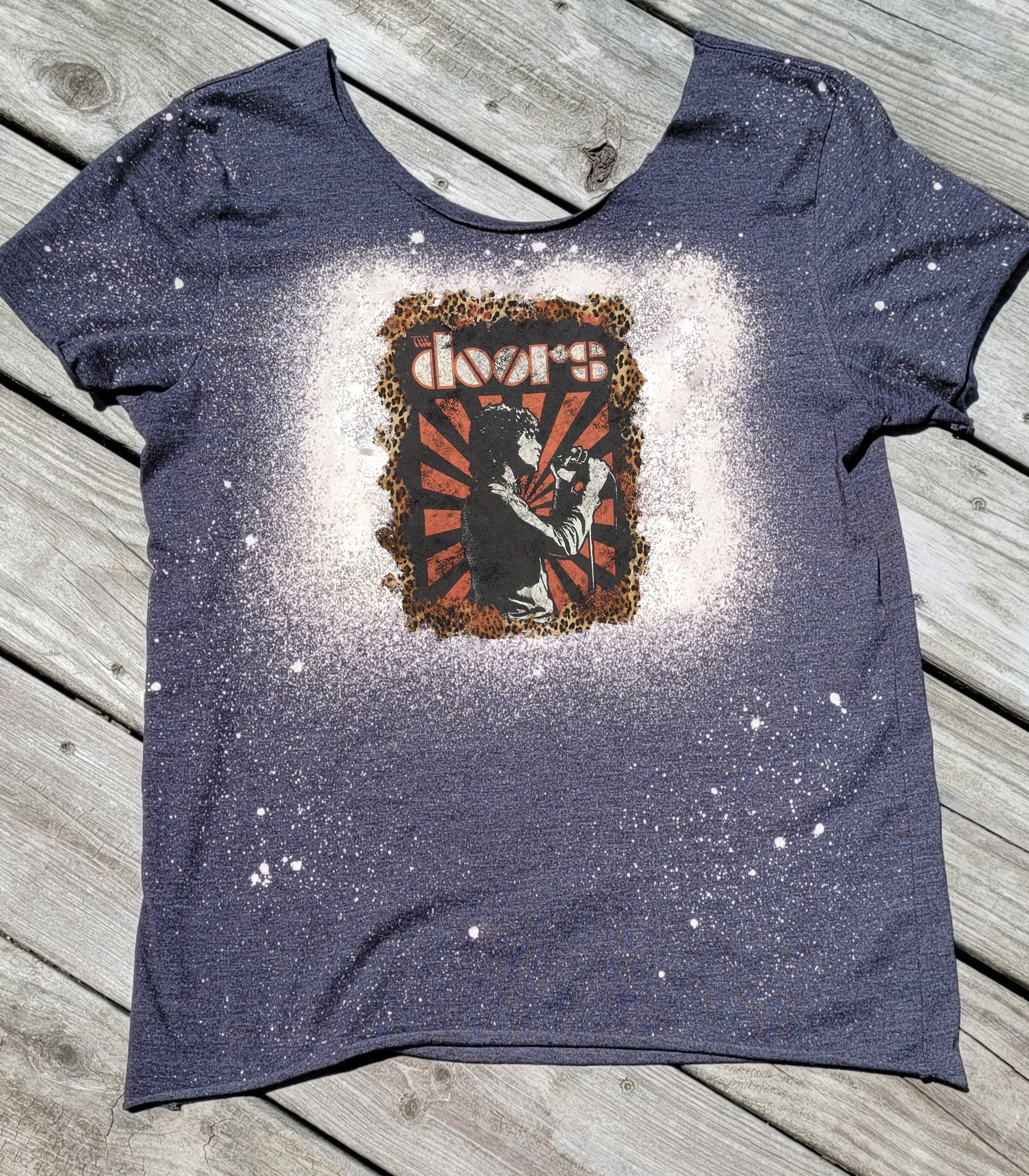 Doors Bleached Off-Shoulder Graphic Tee Graphic Tee