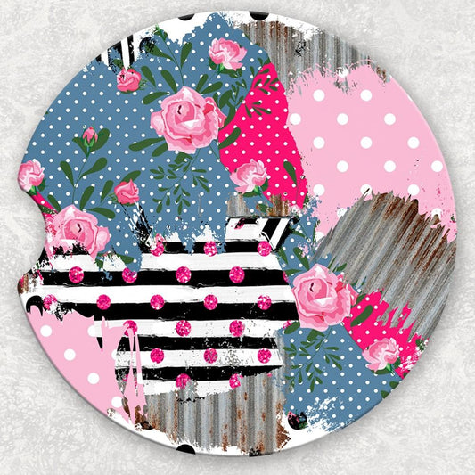 Car Coaster Set - Dots And Stripes