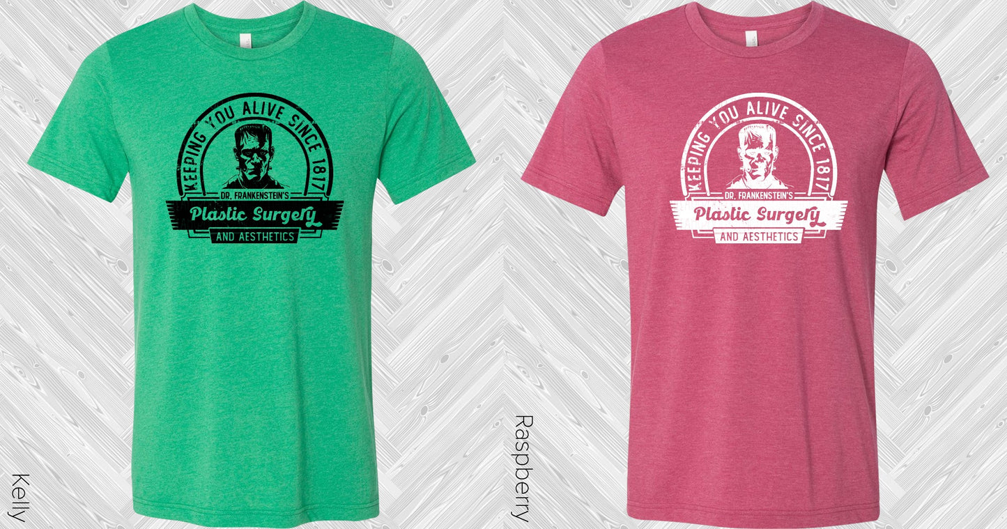 Dr Frakensteins Plastic Surgery Graphic Tee Graphic Tee