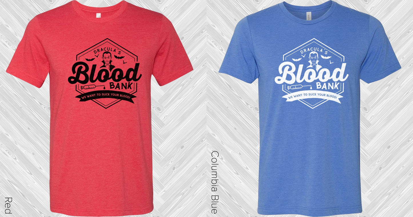 Draculas Blood Bank Graphic Tee Graphic Tee