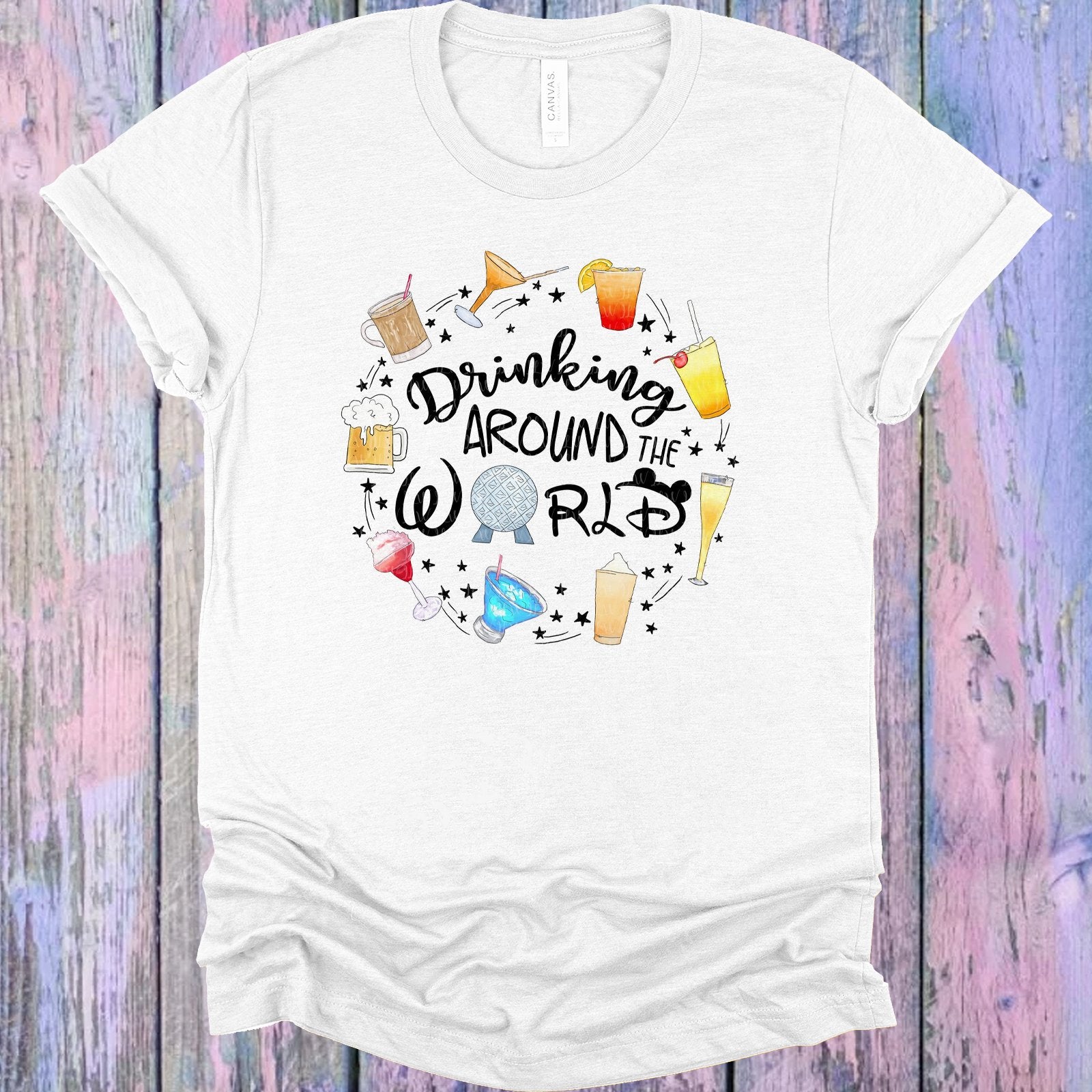 Drinking Around The World Graphic Tee Graphic Tee