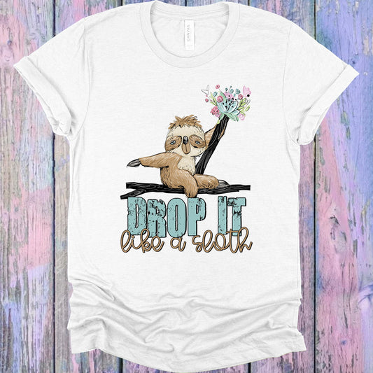Drop It Like A Sloth Graphic Tee Graphic Tee