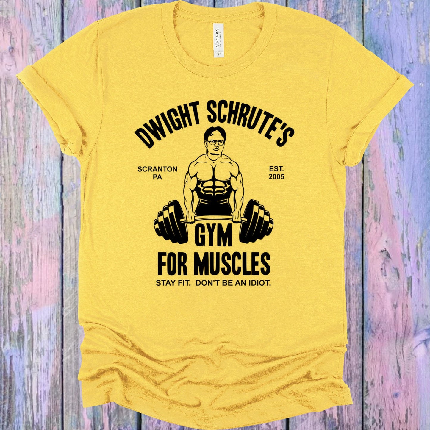 Dwight Schrutes Gym For Muscles Graphic Tee Graphic Tee