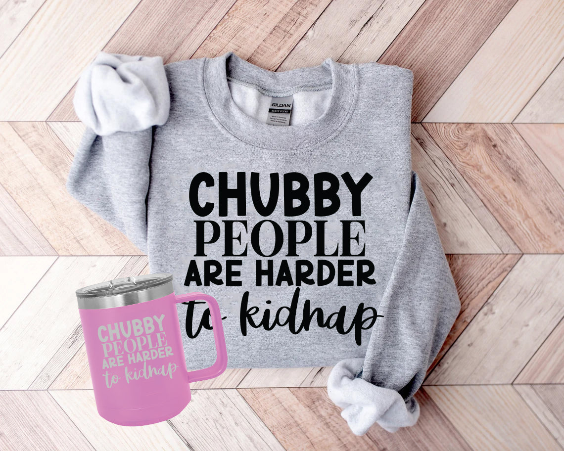 Chubby People Are Harder To Kidnap 15 Oz Polar Camel Coffee Mug With Sliding Lid