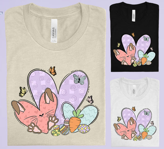 Easter Hearts Graphic Tee Graphic Tee