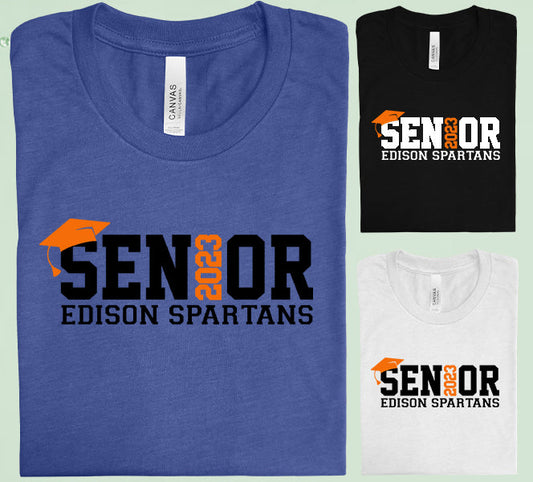 Spirit Wear Edison Spartans Senior 2023 Graphic Tee Graphic Tee