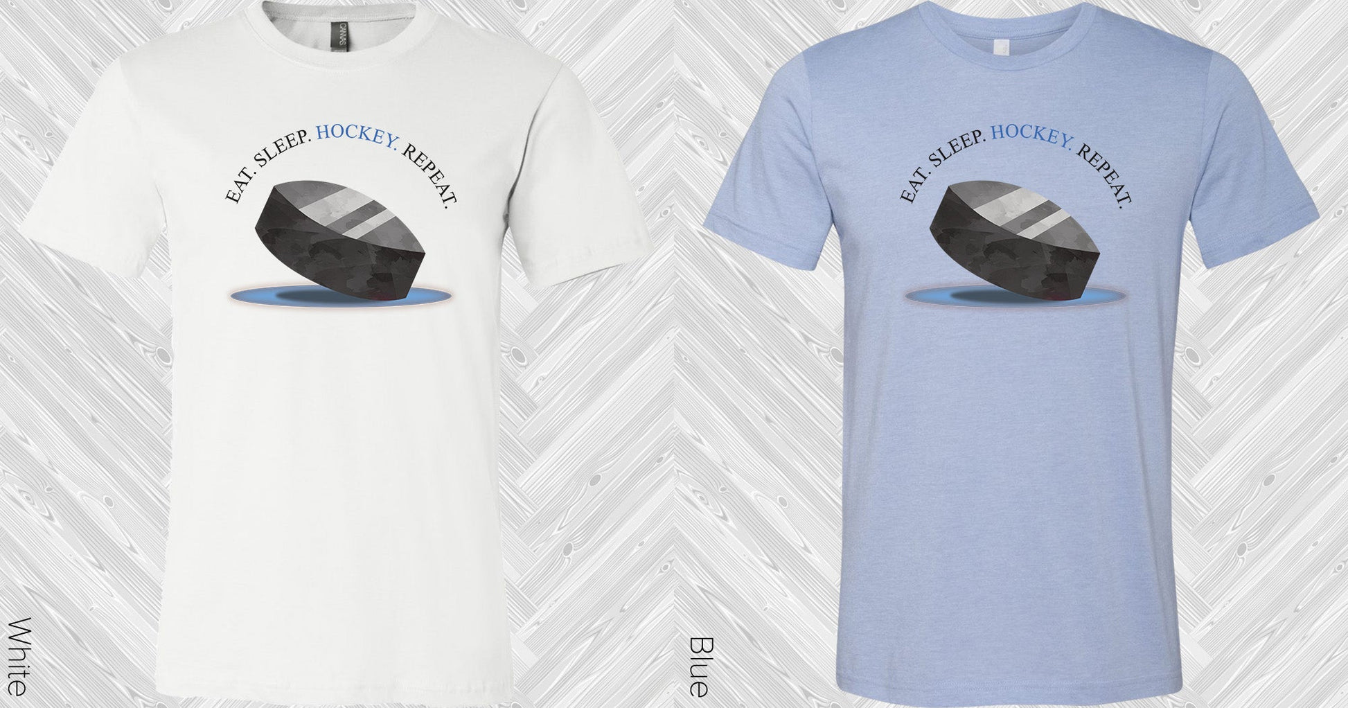 Eat Sleep Hockey Repeat Graphic Tee Graphic Tee