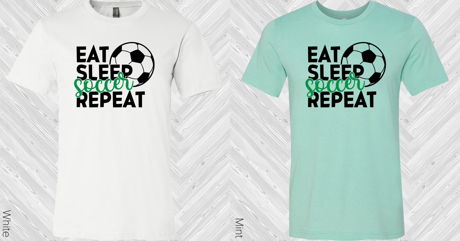 Eat Sleep Soccer Repeat Graphic Tee Graphic Tee