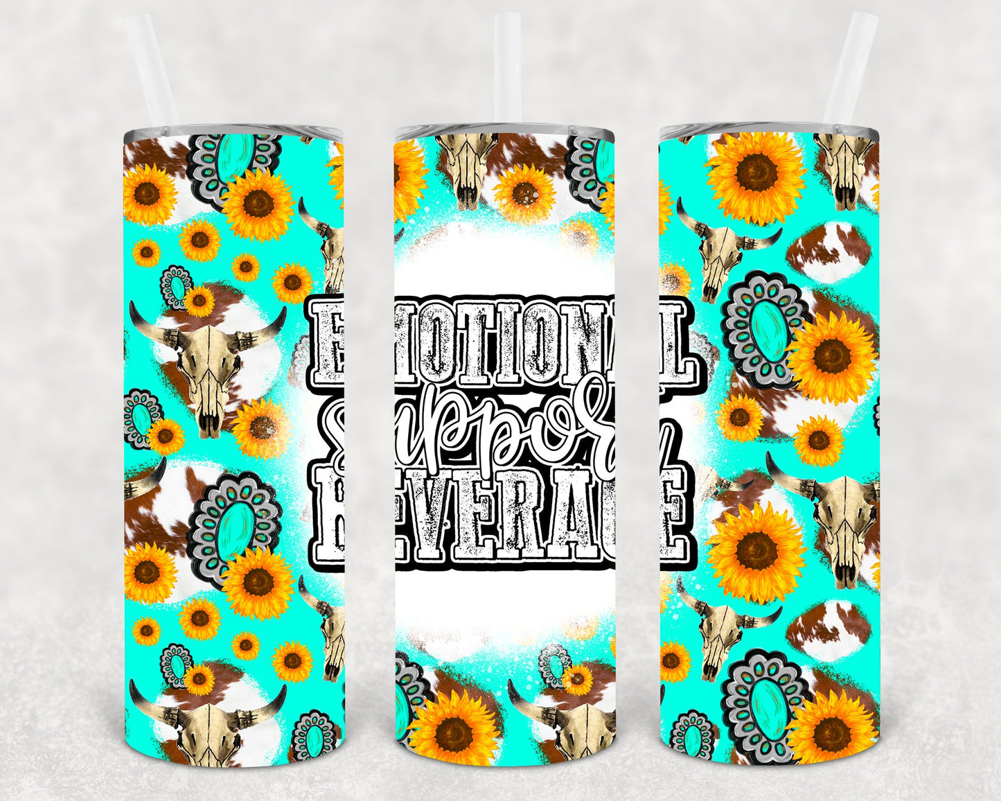 Emotional Support Beverage 20 Oz Skinny Tumbler
