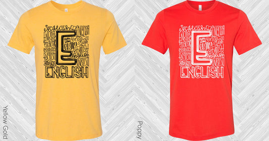 English Subway Art Graphic Tee Graphic Tee