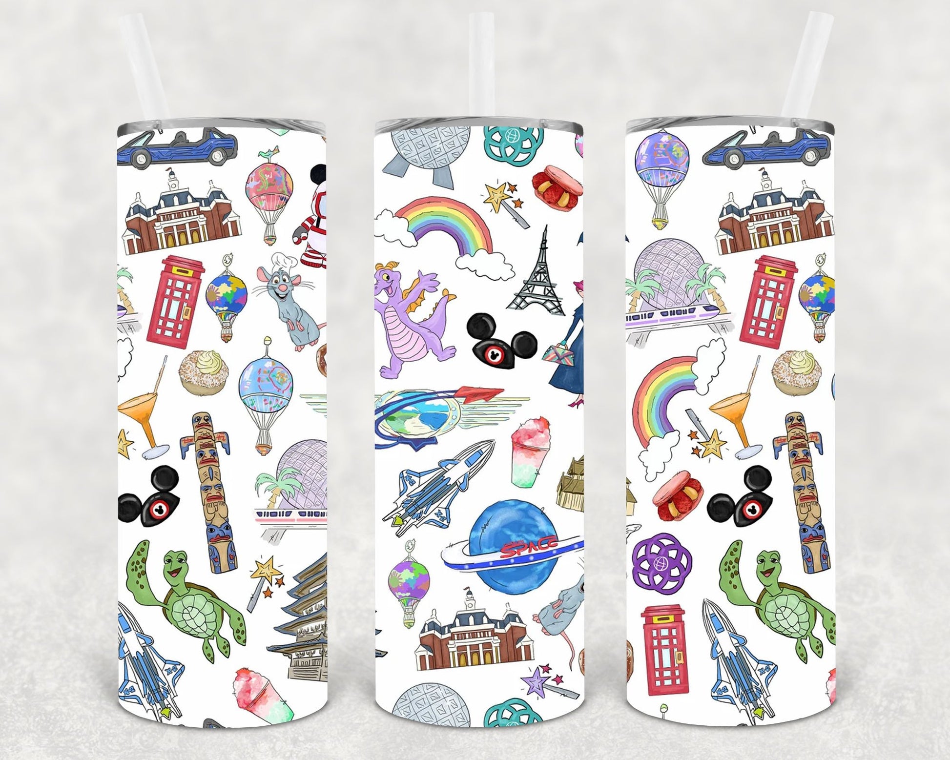Epcot 20 Oz Skinny Tumbler