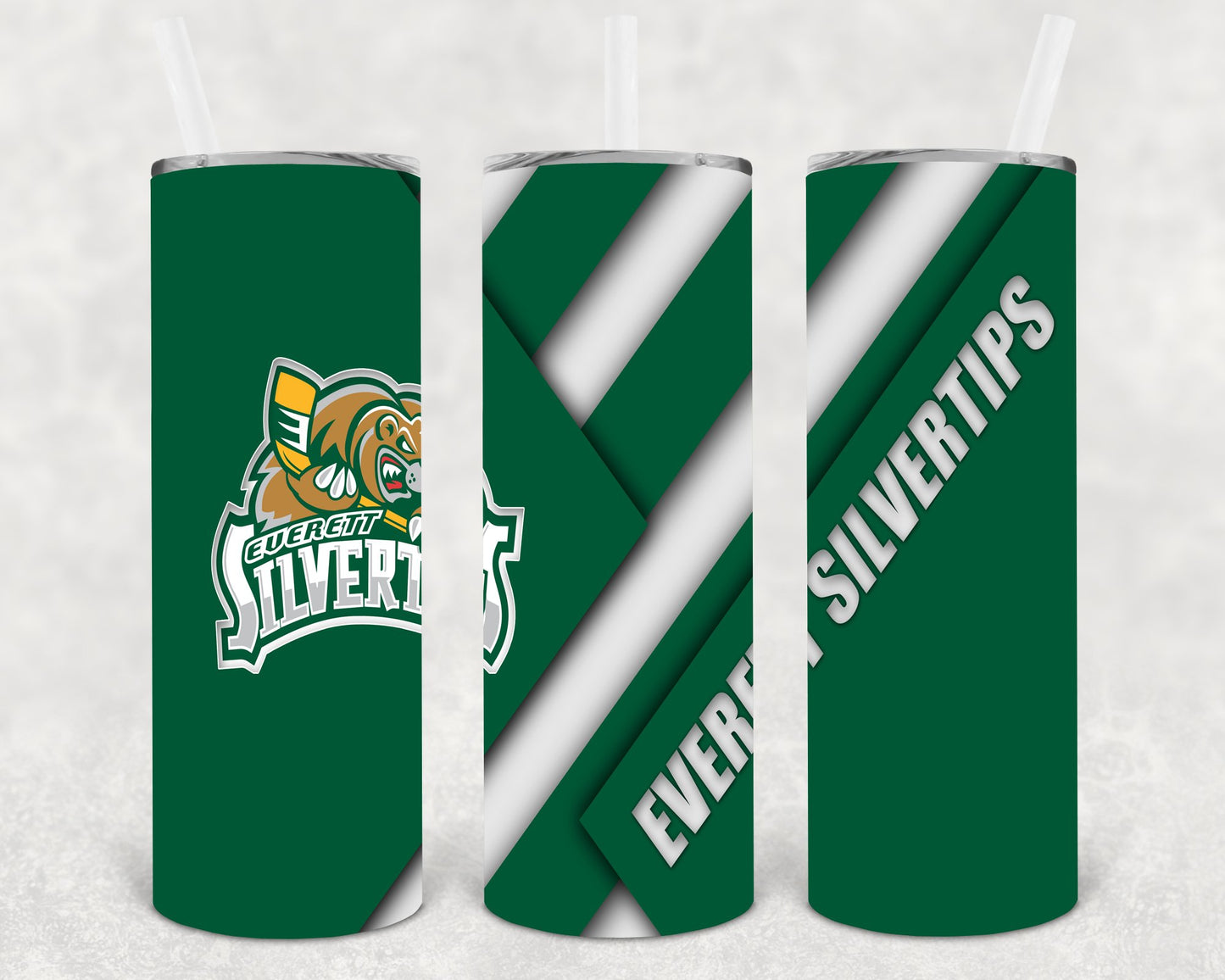 Everett Silvertips 20 Oz Skinny Tumbler