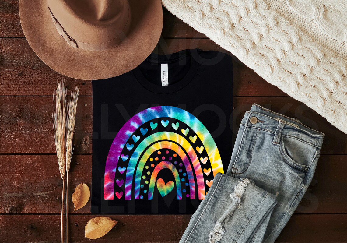 Tie Dye Rainbow Graphic Tee