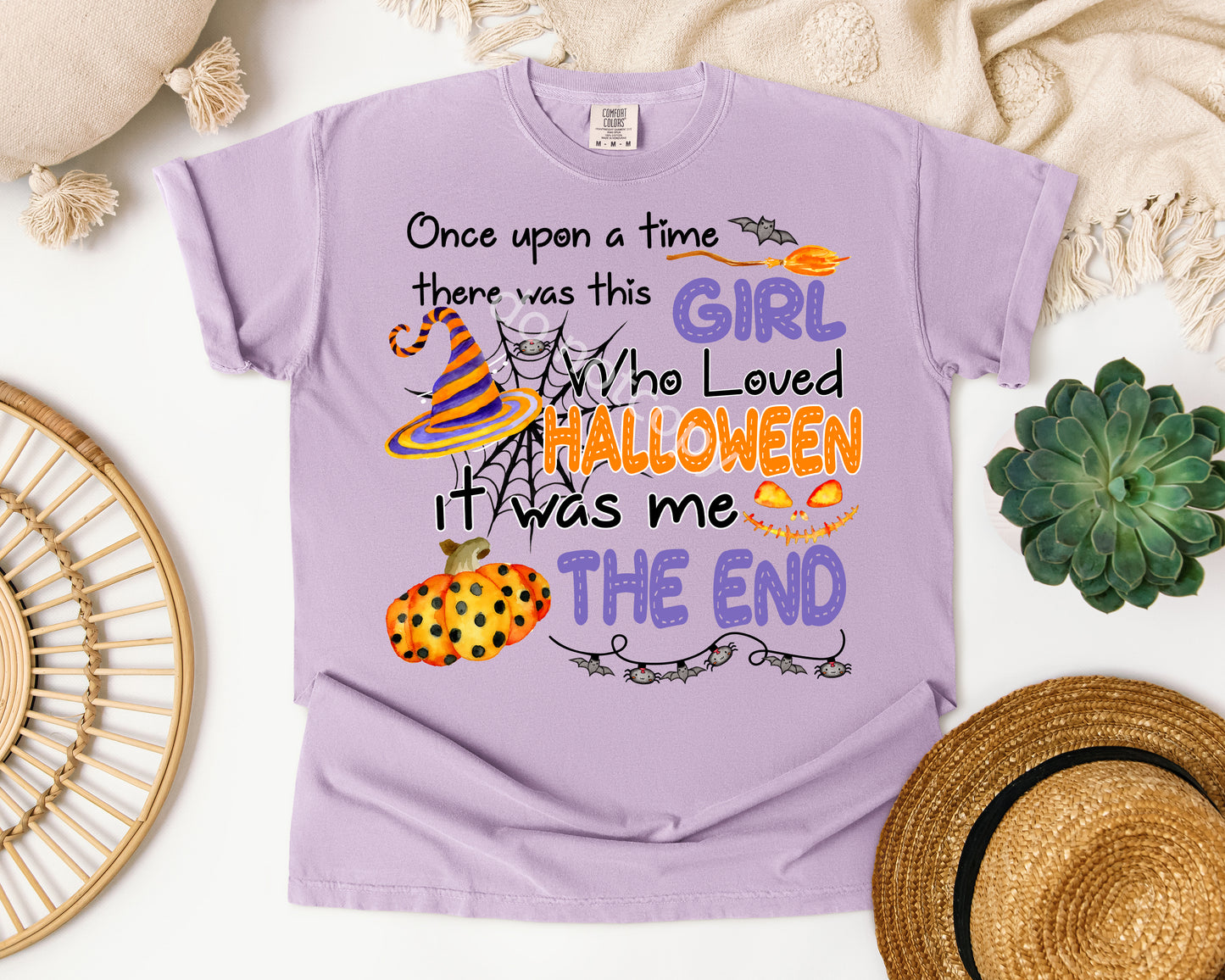 Once Upon a Time There Was This Girl Who Loved Halloween It Was Me The End Graphic Tee