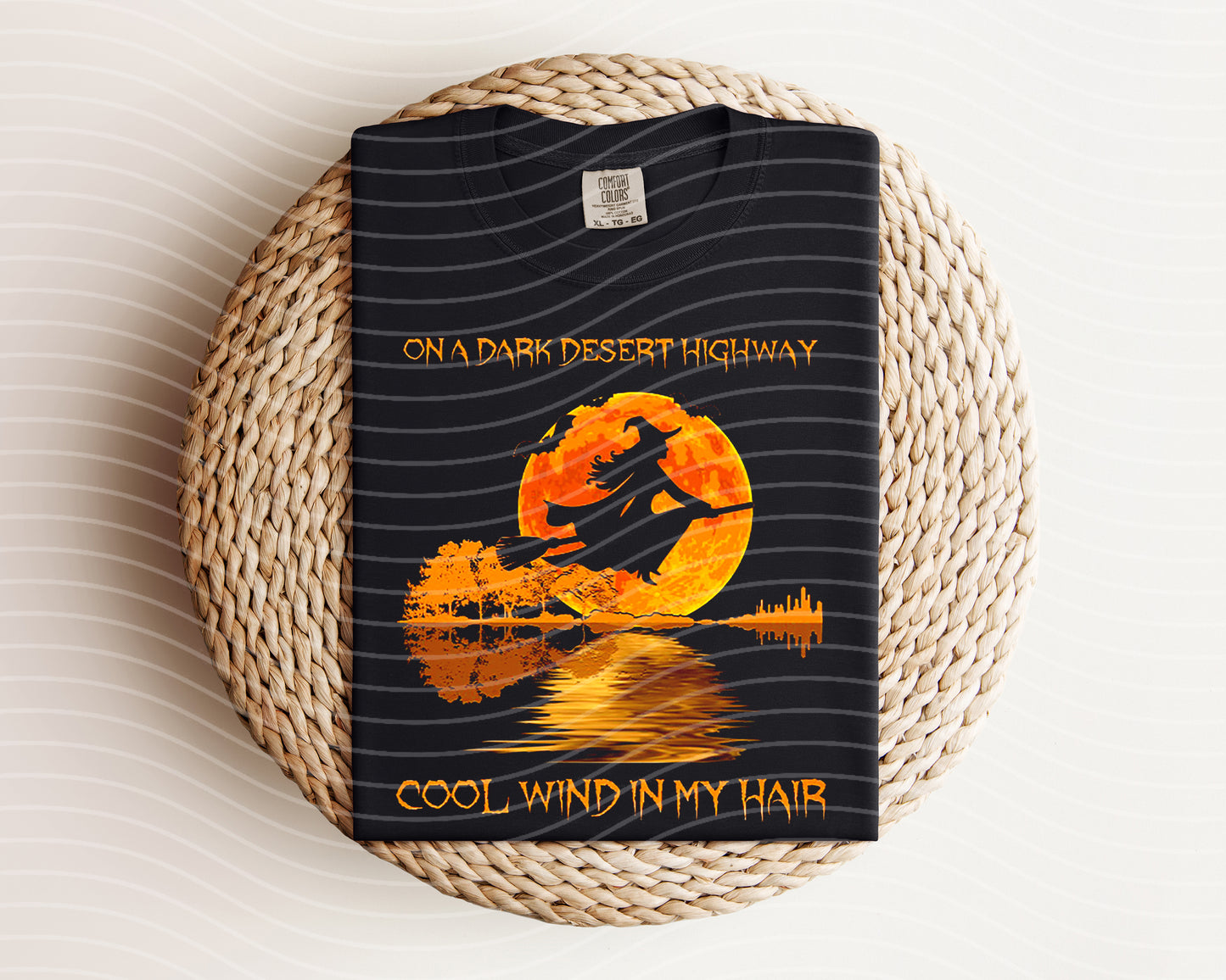 On a Dark Desert Highway Cool Wind in My Hair Graphic Tee